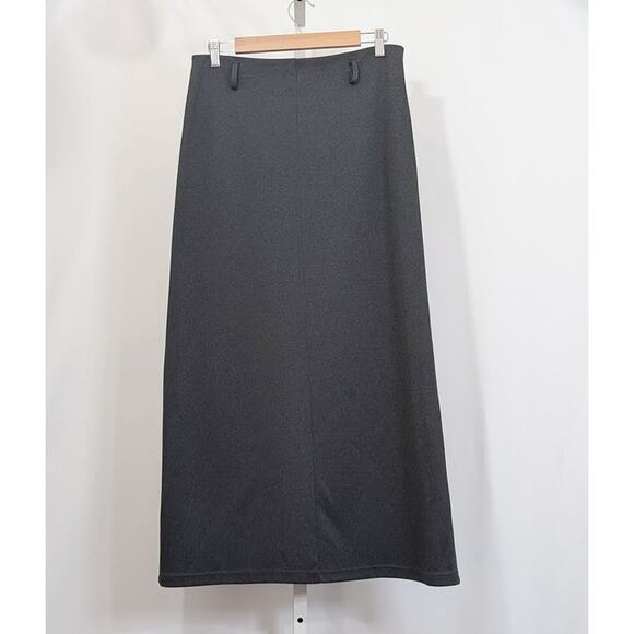 Vintage Y2K Skirt Gray Maxi Long Misses Size M Joe Benbasset - Picture 3 of 5